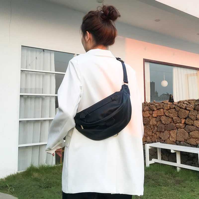 Crossbody bag KOKOPEAS Designer Luxury Sling Chest Bags for women Vegant Leather Fanny Pack Fashion Hobo Crossbody Purse