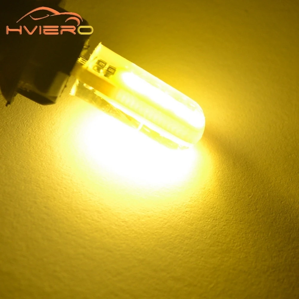 Hviero T10 194 2825 WY5W W5W COB LED Silica gel Waterproof Wedge Light Car marker light reading dome Lamp Auto parking bulbs 12V