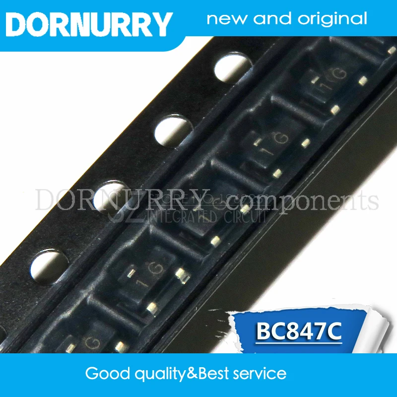 

100pcs BC847C SOT-23 BC847 SOT23 SOT SMD SOT23-3 3B transistor DORNURRY