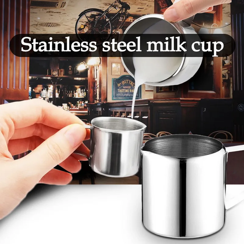 

Coffee Milk Jug Cup Stainless Steel Milk Frothing Jug Espresso Milk Coffee Creamer Latte Art Pitcher With Spout Kitchen Tools