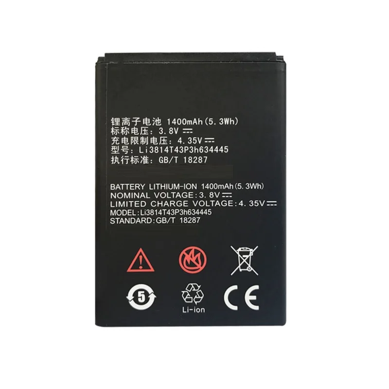 Оригинальный Li3814T43P3h634445 1400mAh Аккумулятор для ZTE Blade A112 L110 мобильный телефон