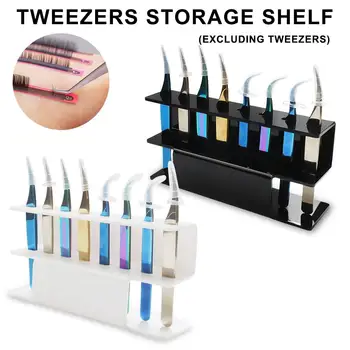 

Eyelash Tweezers Storage Holder Acrylic Display Stand Acrylic Tweezers Display Stand Grafting for Eyelash Extension Makeup