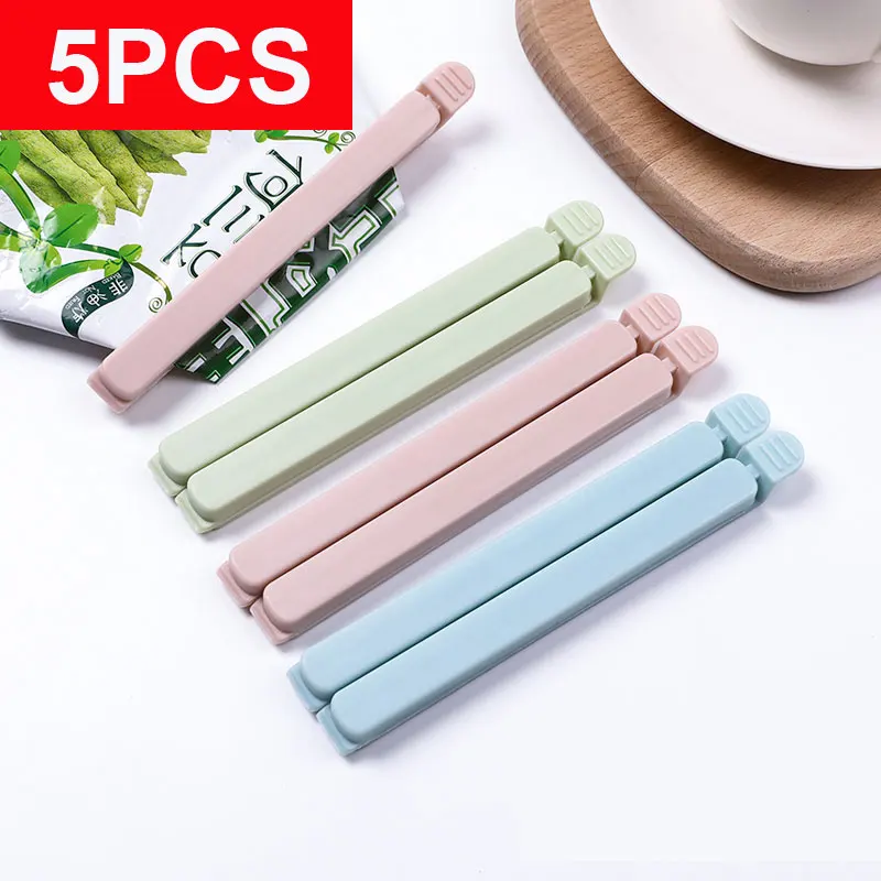 

5PCS Wholesale Kitchen Storage Food Snacks Sealed Bags Sealed Bag Clamps Sealing Clamps Plastic Tools Kitchen Accessories
