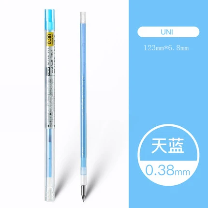 Sky blue 10 шт Uni Многофункциональный модульный стилус заправка стиль подходит для унисекс заправка UMR-109 16 цветов заправка только 0,38 мм - Цвет: Sky blue