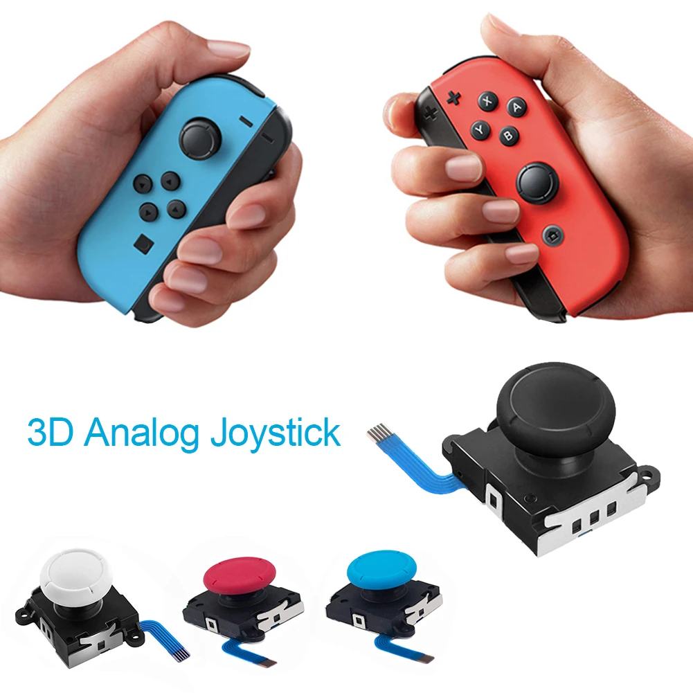 1Pc 3D Analog Sensor Stick Joystick Replacement For Nintend Switch Joycon Controller Handle Gaming Accessories Consoles