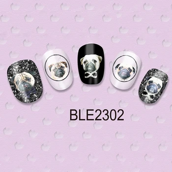 

1 Sheet Cute Dog Nail Sticker Art Water Transfer Stickers Water Decals Nail Tips Decals DIY Manicure Nail Nails Art Tattoos