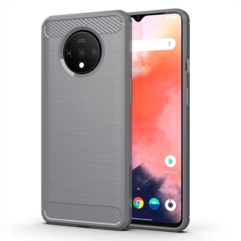 Для OnePlus 7T чехол Силиконовый прочный армированный Мягкий чехол Чехол для OnePlus 7T защитный чехол для телефона Чехлы Fundas Coque