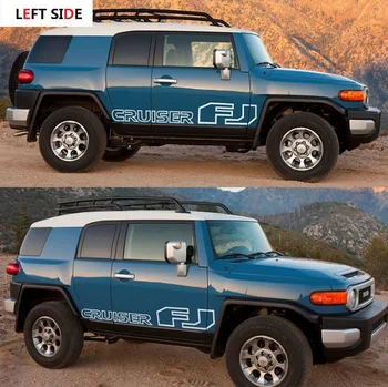 

LEFT SIDE Customize Personality FJ cool Lu Ze Body Pull Flower Car Stickers Body Color Strip Car Stickers Waterproof Sunscreen