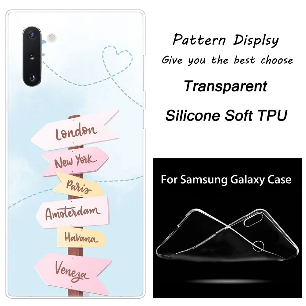 009 Мягкий силиконовый чехол для samsung Galaxy Note 10 Pro 9 8 5 M30S M40 S10E S10 5G S9 S8 Plus S7 S6 Edge S5 - Цвет: 009