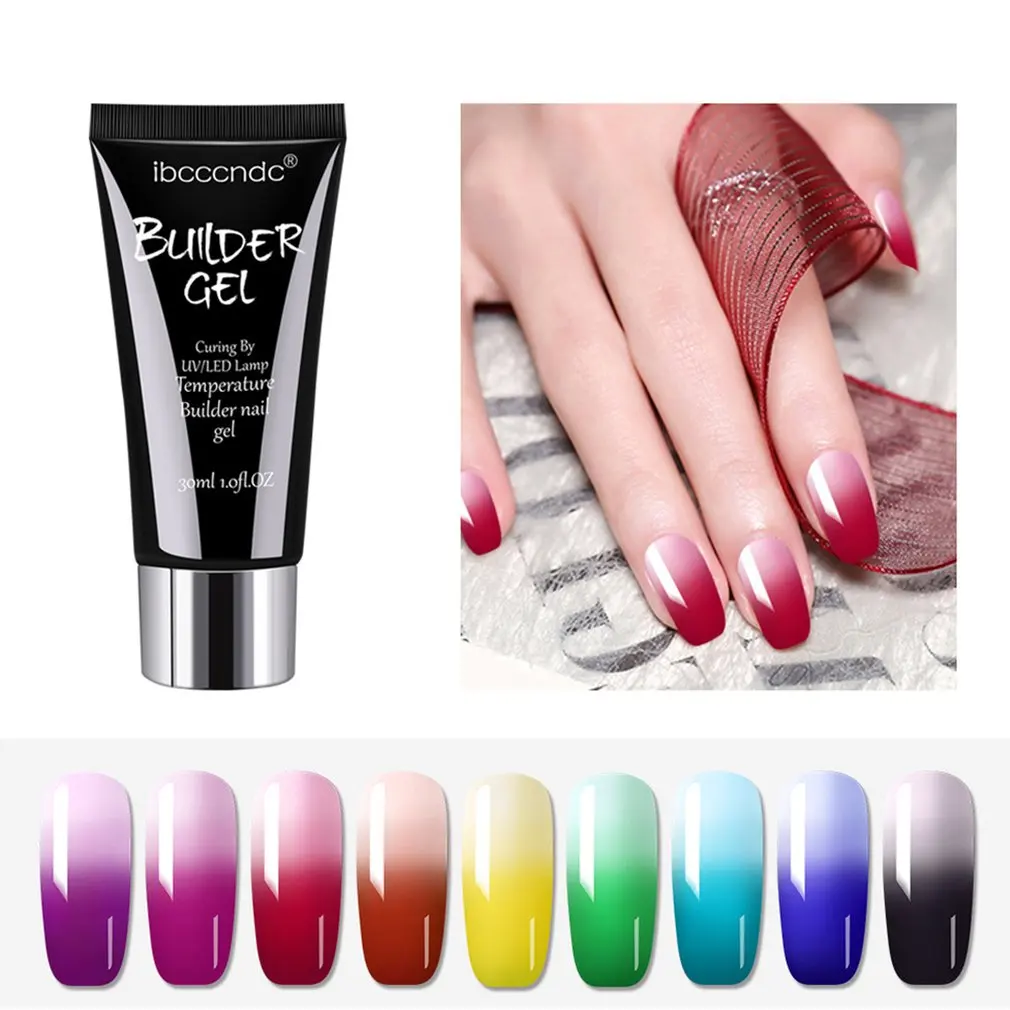 

30ML Temperature Change Extension Glue Fast Building Extension Glue Acrylic Gel Nails Quick Building Gel