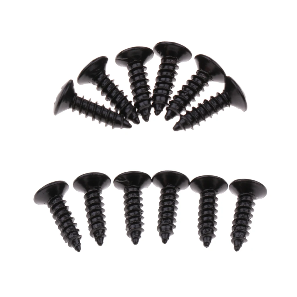 24pcs Scratchplate Pickguard Screws For Guitar    Silver Black