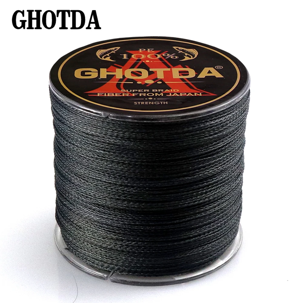 GHOTDA оптовая продажа 500 метров 4 нити плетеная рыболовная леска супер