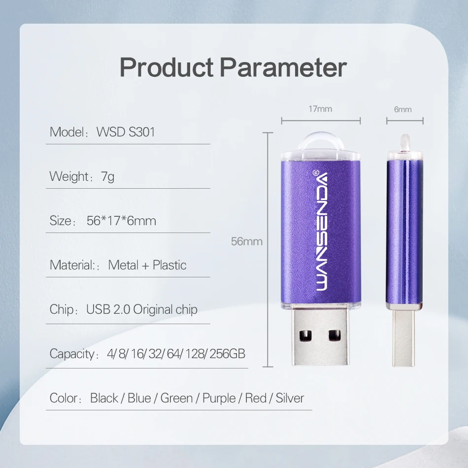 WANSENDA 메탈 USB 플래시 드라이브 128GB 미니 펜 드라이브 8GB 16G 32GB 64GB 펜드라이브 256GB 썸드라이브 메모리 스틱 U 디스크
