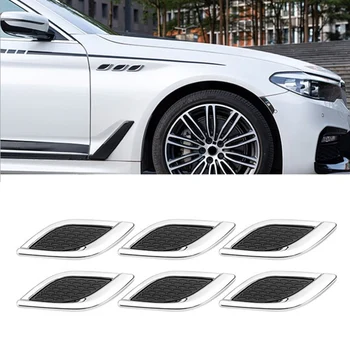 

Fashion Car shark gill simulation air outlet side air outlet engine hood fine decoration Modified Car Styling Popular Sticker