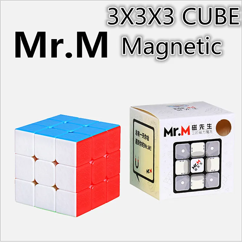 Shengshou 3x3x3 cube mr M Магнитный куб shengshou скоростной 3x3 куб-головоломка куб-магия |