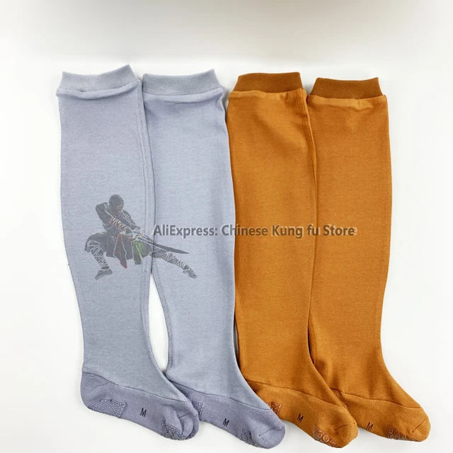 Men's Women's Thick Cotton Buddhist Monk Shaolin Kung fu Socks Wushu  Martial arts Footwear Tai chi