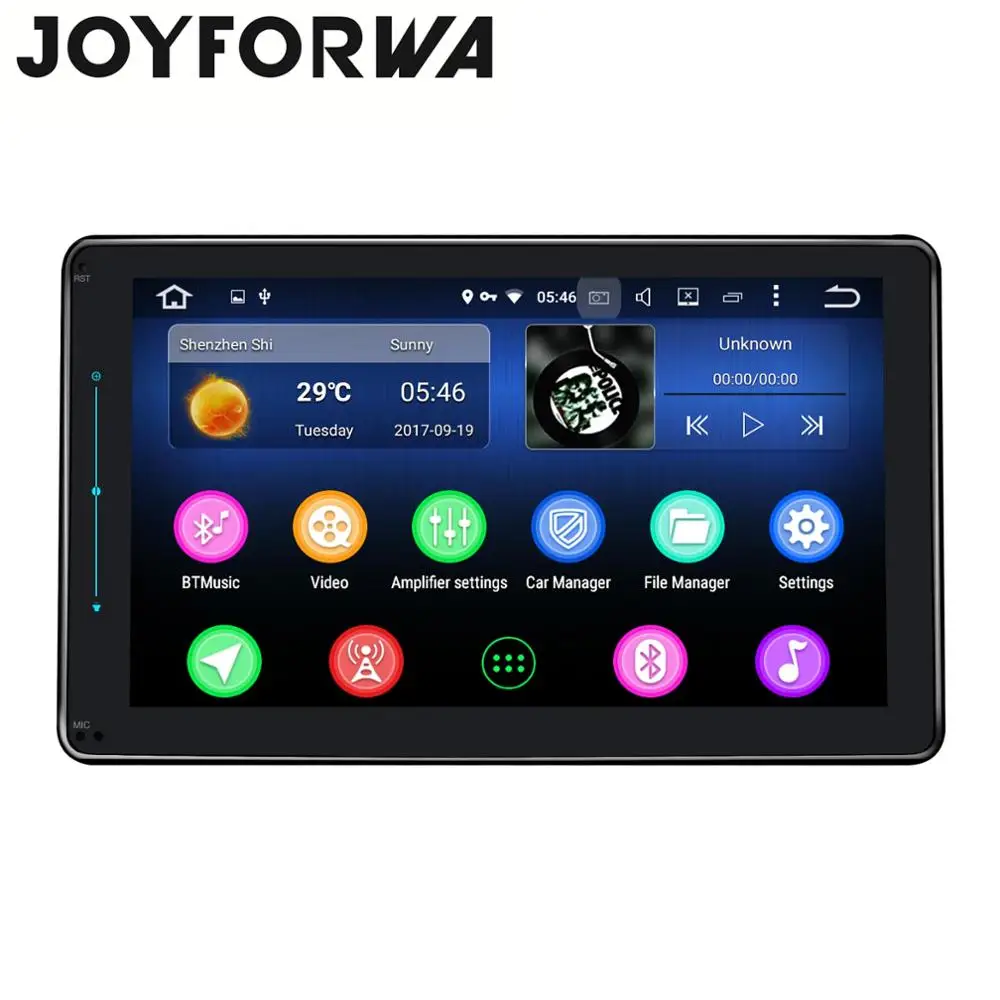 Clearance 1Din 8" 1280*720 Android 8.1 Car Multimedia Radio Audio Player GPS DSP Stereo Head Unit 4G SIM Card DVR Subwoofer SPDIF Carplay 4