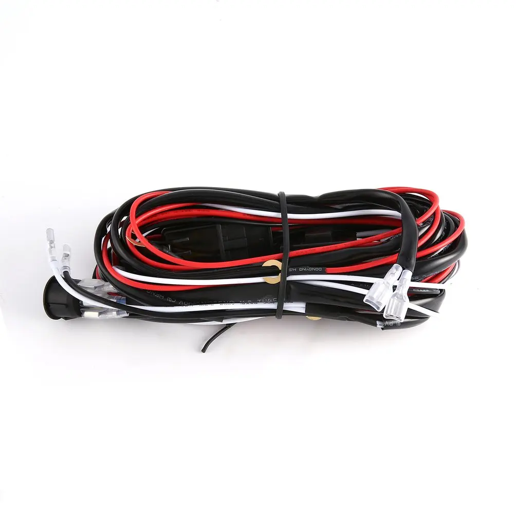 12V 40A светодиодный скрытый туман работа дальнего света оплетка для проводов реле переключателя для 120 W-300 W для внутреннего и наружного использования