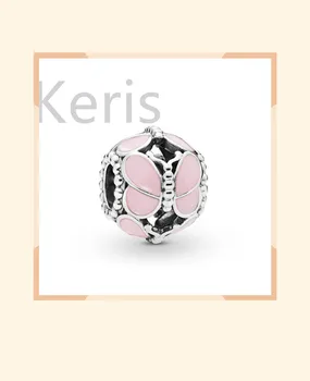 

100% 925 Sterling Silver New 2019 Spring 797855EN160 PinkButterflies Bracelet Free Shipping