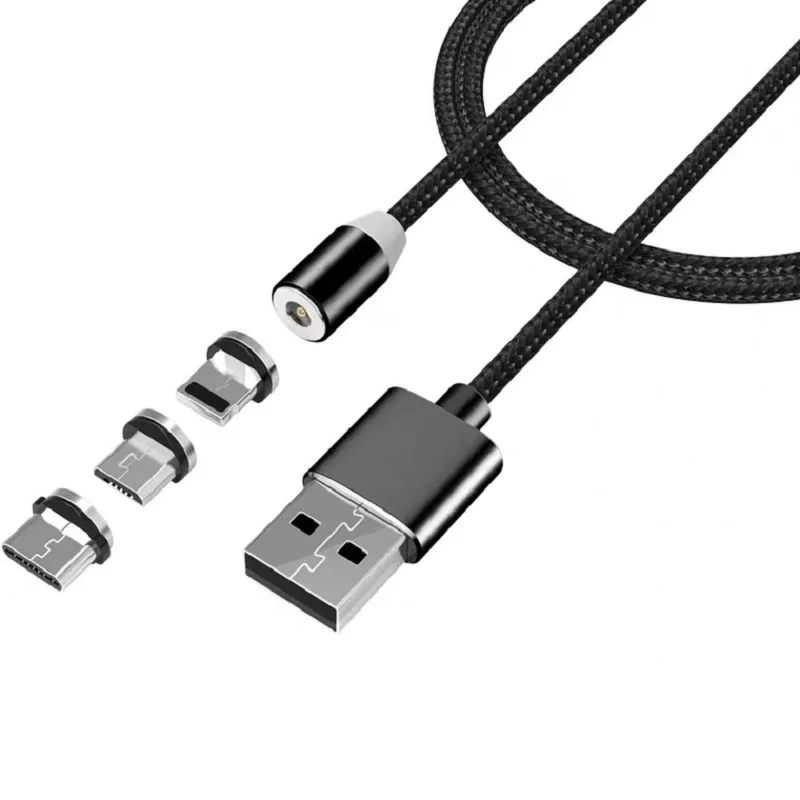 Магнитный usb кабель для быстрой зарядки Iphone Micro USB Android IOS передачи данных Xiaomi Redmi