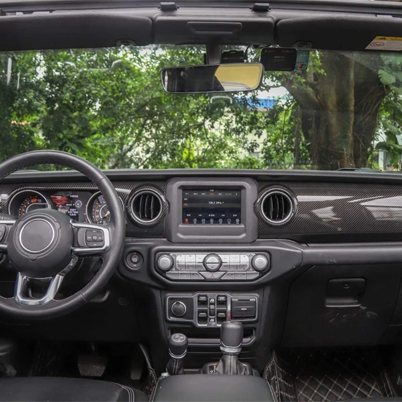 Автомобильный Центр консолей Декоративные наклейки для Jeep Wrangler JL крышка консоли приборной панели накладка наклейки автомобильные аксессуары