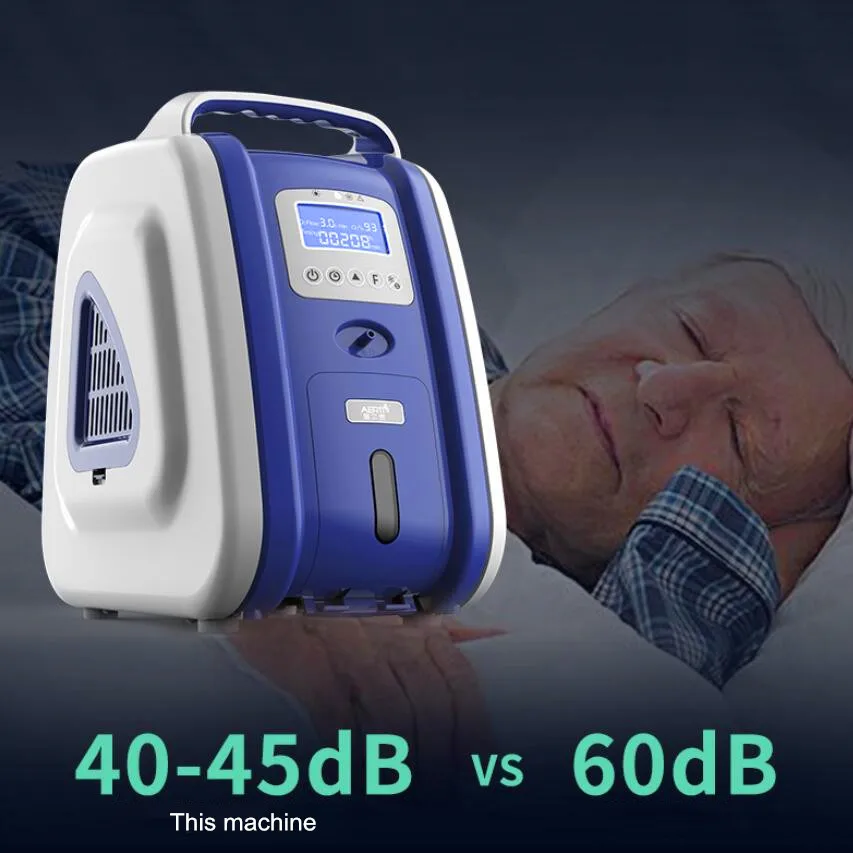 93% High Concentration Medical Oxygene Concentrator Generator Home Travel Health Care Equipment AC110-220V