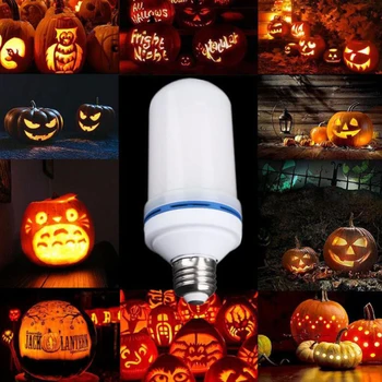 

New Flame Effect LED Bulb Flickering Fire LED Wall Light Lamp For Party Garden Yard Christmas Decor Lights 6W E27 Flamme Ampoule