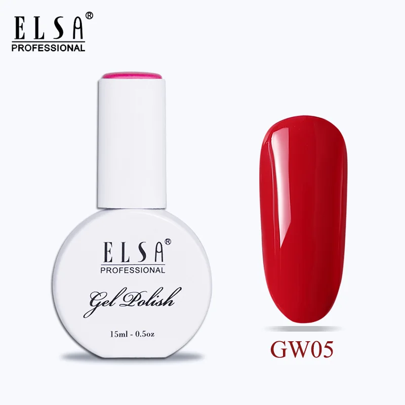 GW55 Elsa 15 мл УФ-гель для ногтей Топ УФ светодиодный Гель-лак для ногтей Гибридный 120 цветов впитывающий Гель-лак для ногтей - Цвет: GW55