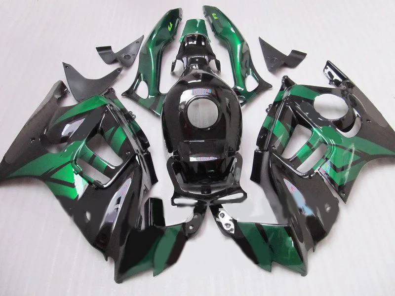 Комплект обтекателей для мотоцикла HONDA CBR600F3 97 98 CBR 600 F3 600F3 CBR600 1997 зелено-черные