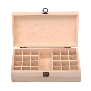 

25 Bottles 10ml Essential Oil Storage Box Case Holder Container Organizer Wooden Aromatherapy Container Makeup Tool