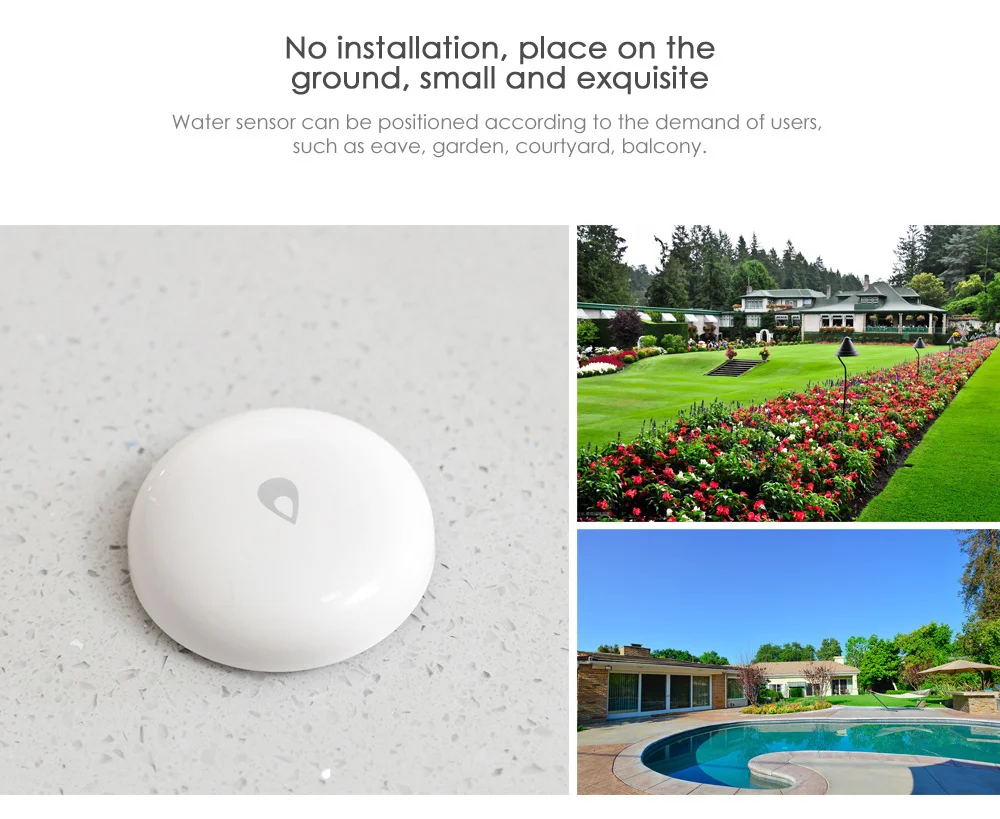 Original Water Leak Sensor Zigbee Flood Water Immersing Sensor Detector Alarm S