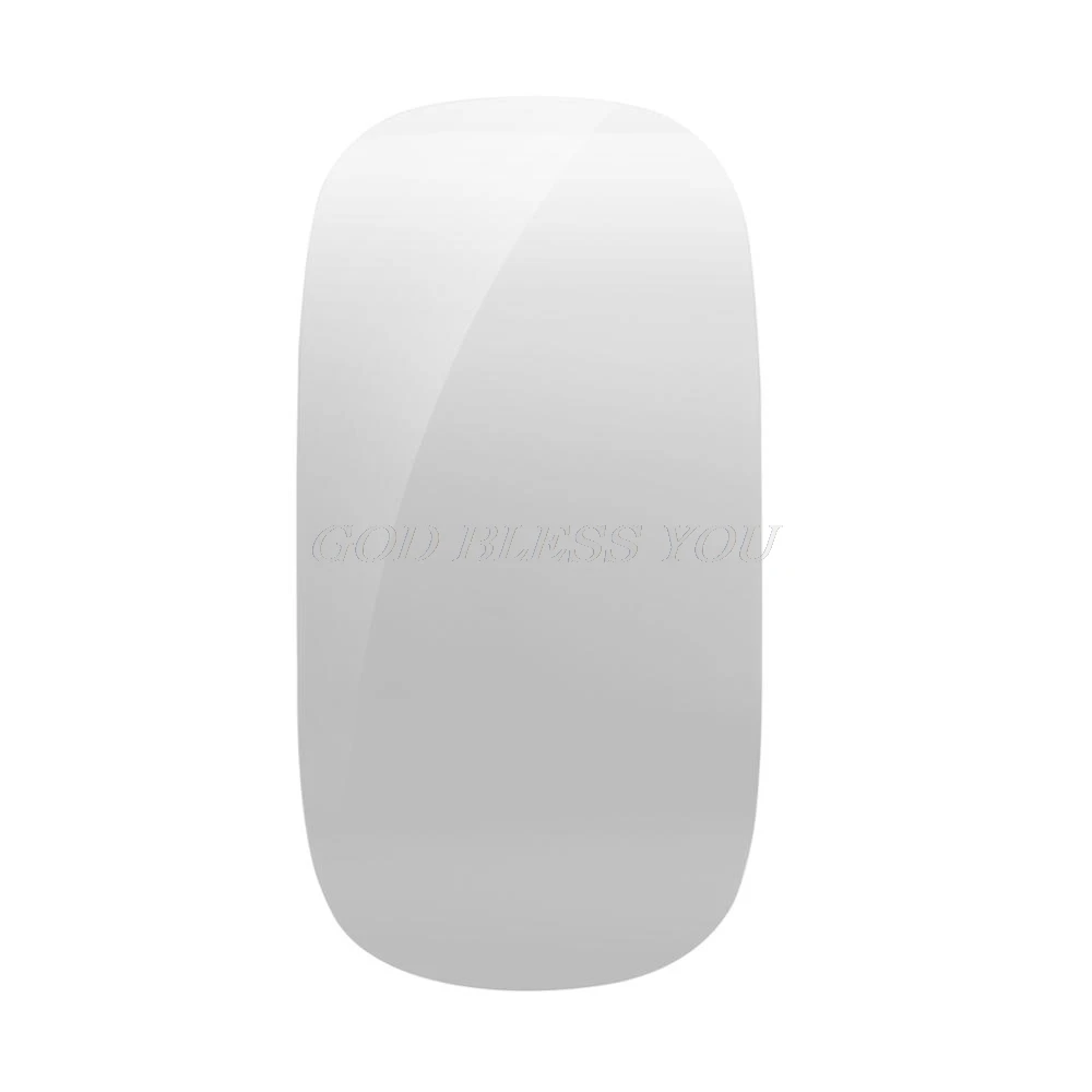 Мульти-сенсорная Волшебная мышь 2,4 ГГц мыши для Windows Mac OS белый/черный для ноутбука/игры/рабочего стола - Цвет: Белый