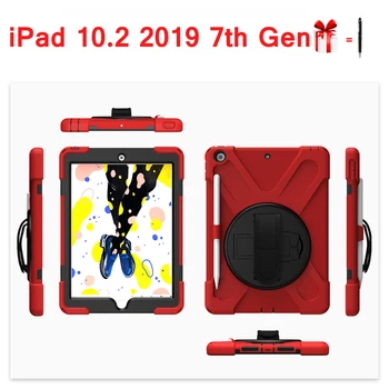 

for iPad 10.2 Case 2019 iPad a2197 7th Generation A2198 A2200 with Pencil Holder for iPad 2019 10.2 Case + Pen