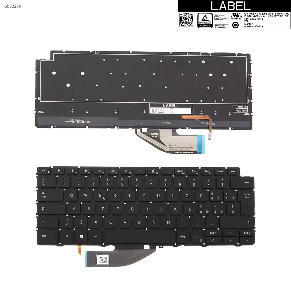 Italienischen Neue Ersatz Tastatur für Dell XPS 13 7390 2-in-1 Laptop  Schwarz mit Backlit KEINE Rahmen _ - AliExpress Mobile