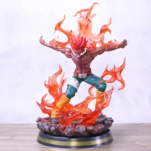 Naruto shippuden pode guy oito portões forma vol.2 estátua figura pvc modelo de brinquedo com luz led