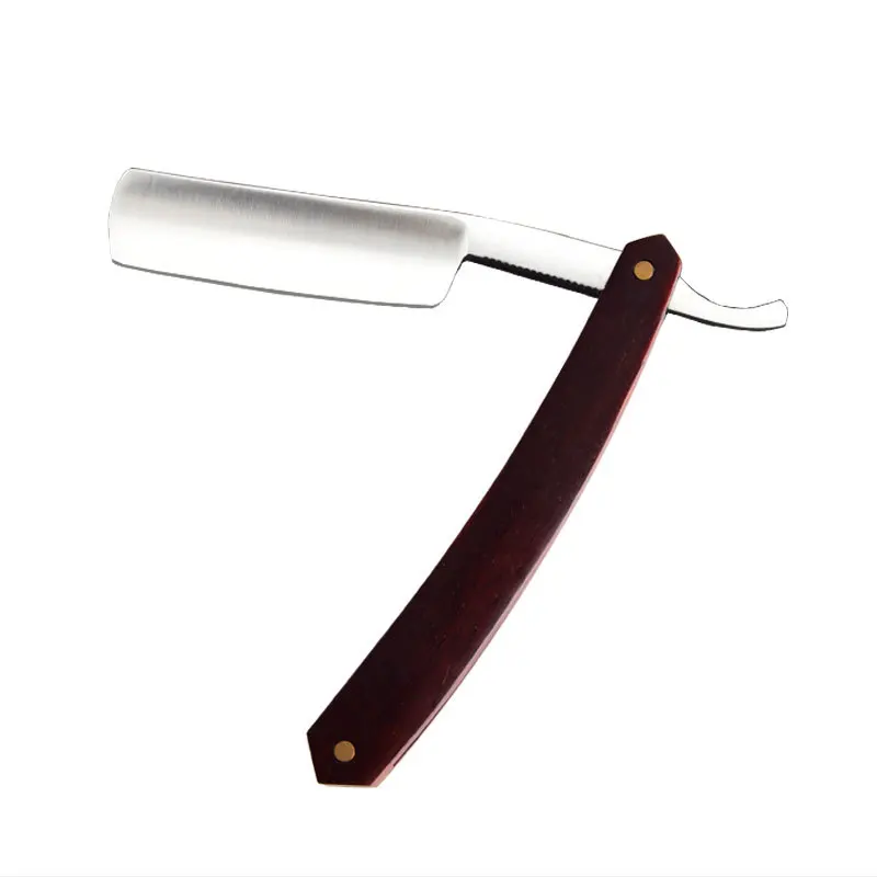 Red Rosewood Counter With Wooden Handle Vintage Razor Manual Razor Traditional Shaving Knife Razor Christmas Gifts 5