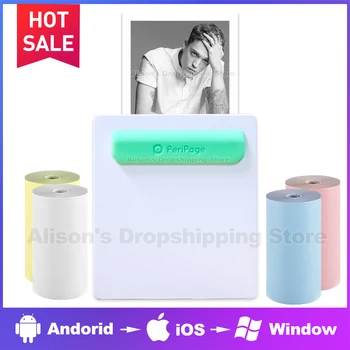 

PeriPage Portable Thermal Bluetooth Printer Mini Photo Pictures Printer For Mobile Android iOS Printer 58mm