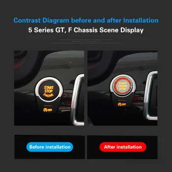 

1x Car Start Stop Engine Buttons Switch Cover Parts For BMW X3 X4 X5 2012-2019