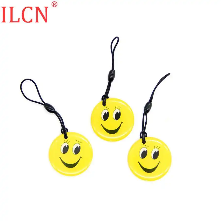 3pcs Random Color UID S50 1K 13,56 Mhz сменная перезаписываемая NFC карта круговой клей брелок жетон бирка RFID ключ карта 1 - Цвет: 3pcs Random Color
