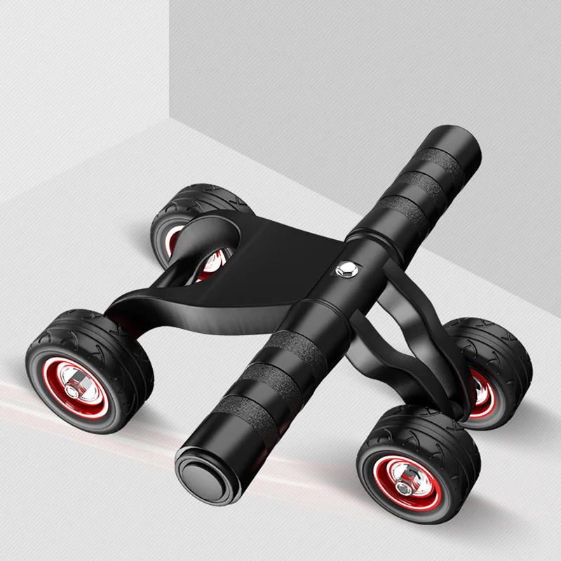 4-Wheel Abdominal Roller Muscle Trainer Home Fitness Ab Rollers Workout