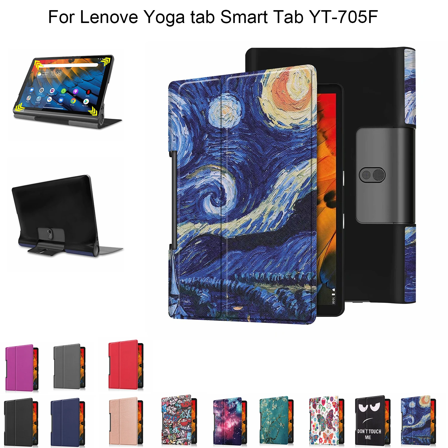 Чехол для планшета lenovo Yoga Tab5 YT X705 10 1 умный защитный чехол чехол|Чехлы планшетов и