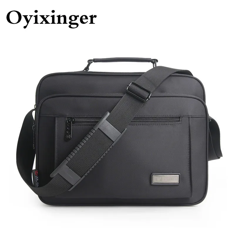 Men Briefcase Messenger-Bag Crossbody-Bags Waterproof Mens Women Brand Black for Bolso