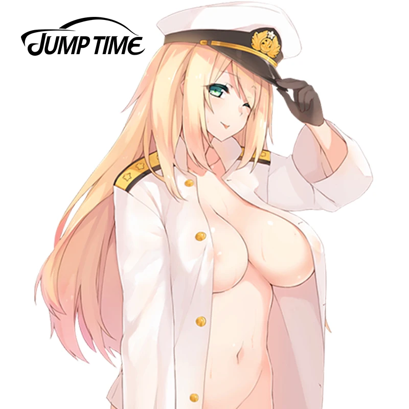 

JumpTime 15cm x 11.3cm Anime Car Styling Kantai Collection Sexy Car Stickers Amagi Render Cartoon Waterproof Body Decals
