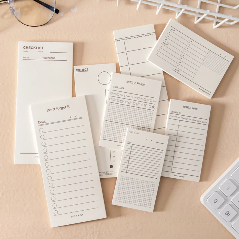 Vida memo checklist multifuncional plano material papel lixo jornal planejador scrapbooking vintage decorativo diy artesanato papel
