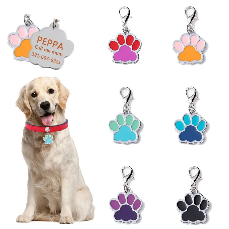 Maßgeschneiderte, doppelseitig gravierte Haustier-ID-Erkennungsmarken, personalisiertes Hundehalsband, Zubehör, Dekoration, Katzenhalsbänder, Erkennungsmarken