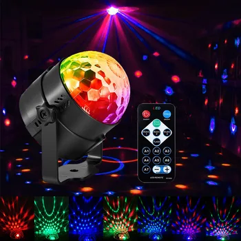 

Sound Activated Party Lights with Remote Control Dj Lighting, RBG Disco Ball Light, Strobe Lamp 7 Modes Stage Par Light for Home