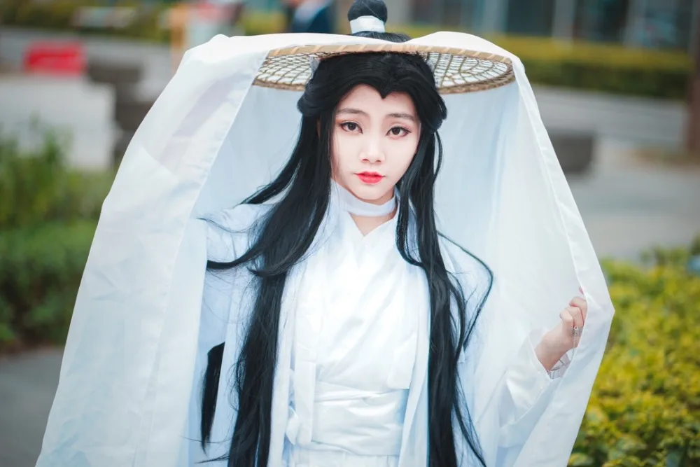 Cosfans Xie Lian Cosplay Costume Tian Guan Ci Fu Xielian Wigs Bamboo Hat Prop White Han Anime Outfit Unisex -Zentai shop online Hbc960052d43f4f08be756e2ef2c6e347I.jpg
