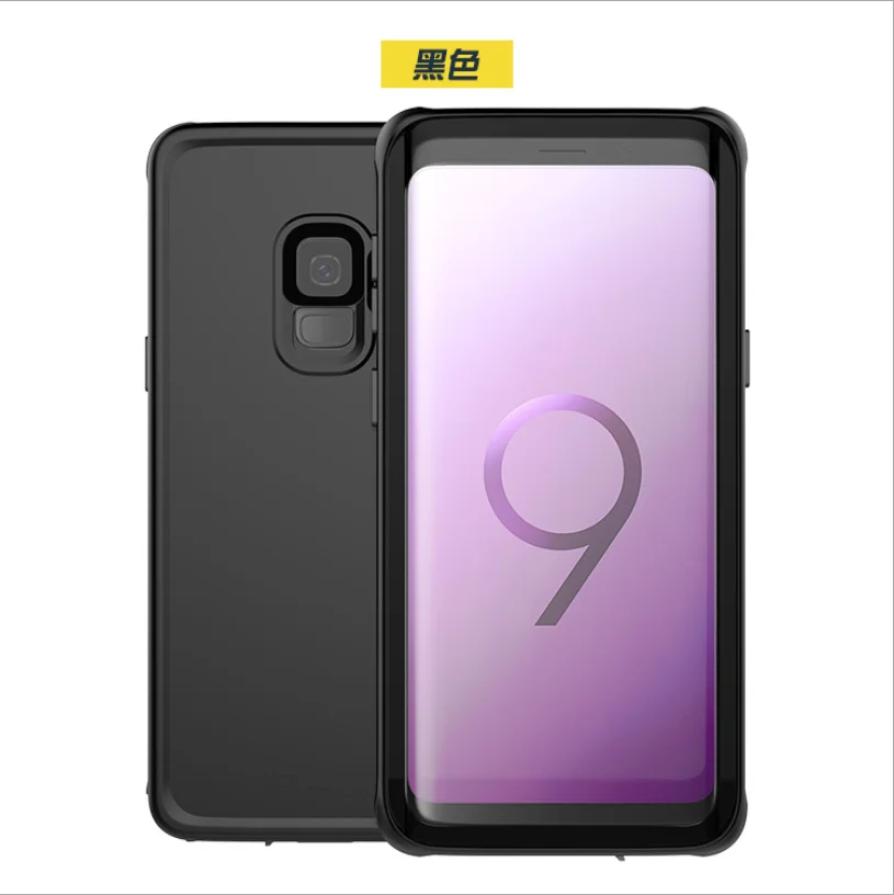 Водонепроницаемый защитный чехол для телефона samsung galaxy A50 A70 A40 A20 Note 8 9 10 S8 S9 S10 plus чехол для телефона r - Цвет: Черный