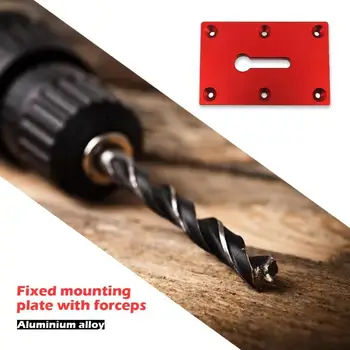

Aluminum Router Table Insert Plate w/ 6 Screws for Woodworking Bench Router Woodworking machinery parts