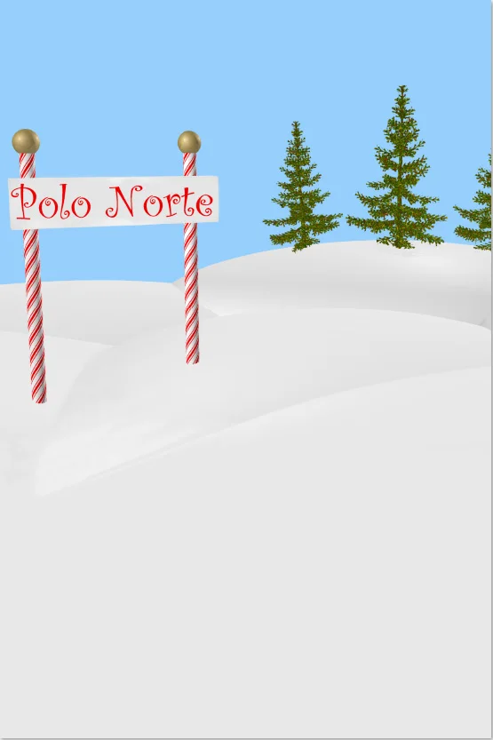 5x7FT Polo Norte Северная точка Северный полюс снег холмы дерево пользовательские фото